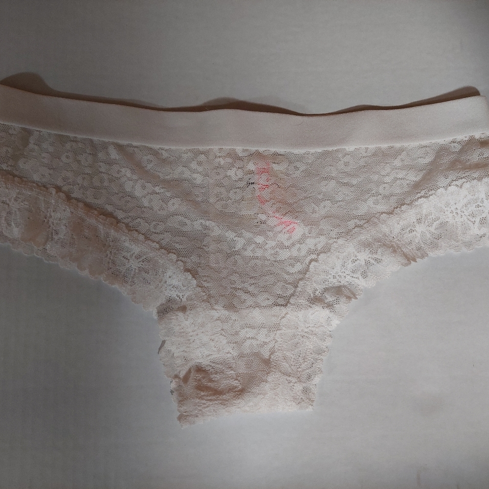 Victoria's Secret PINK Lace Cheeky Bikini Panties Underwear Medium NWT